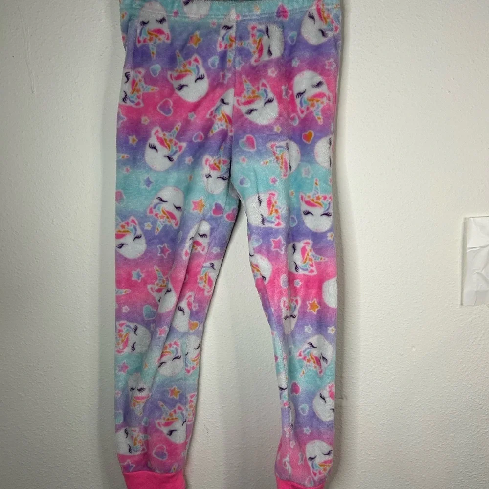 The Children’s Place Unicorn Fleece Pajama Pants Girls Size L (10/12) Pastel